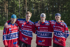 Titaanien tuoreimmat sopimuspelaajat ovat Jesse Hurme, Markus Salminen, Henri Penttilä ja Jani Vilkas. © Lotta Lehti