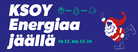 KSOY Energiaa jäällä –luistelutapahtuma KSOY Areenalla lauantaina 14.12.2019 kello 12:00–14:00 välisenä aikana – tule rohkeasti mukaan!