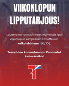 Hyödynnä viikonlopun (22.–23.3.) titaaninen lipputarjous ja tule kannustamaan punanutut kotivoittoihin!