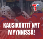 Hanki VIP- tai normaali kausikorttisi nyt, jotta saat ajoissa napattua paikkasi Kotkan jäähallin lehtereiltä suomisarjakaudelle 2025–2026!