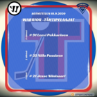 Kotiottelun 18.9.2020 Warrior –tähtipelaajat. 