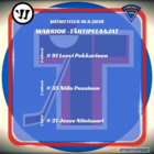 Kotiottelun 18.9.2020 Warrior –tähtipelaajat. 