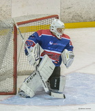 Kovalla prosentilla tekopaikkansa hyödyksi käyttänyt KJT Miehet teki titaanimaalia vartioineen Eero Vilkkaan illasta vaikean.