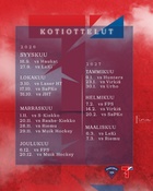 Kotiottelut 2026–2027.